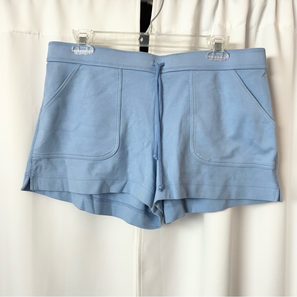 Express Pale Periwinkle Blue Drawstring Cotton Shorts Size Large